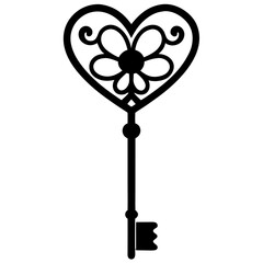 Obraz premium key with heart