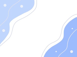 Minimal Blue Abstract Background with Soft Wavy Shapes