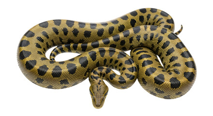 Fototapeta premium Green Anaconda Snake Reptile Big Serpent Wild Predator Constrictor Wildlife
