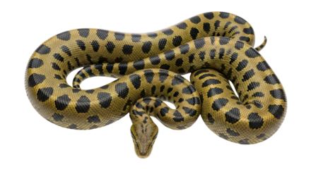 Green Anaconda Snake Reptile Big Serpent Wild Predator Constrictor Wildlife