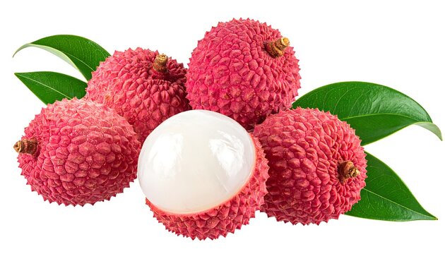 Lychee Fruit Still Life - Fresh, Juicy, and Delicious Tropical Treat.