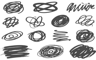 set of different kinds of different kinds of sweets.cricie  hand drawing doodle