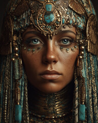 Pharaoh's Spirit Turquoise Gold Adornments