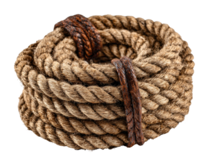 Rope tying techniques instructional guide nature isolated on transparent background