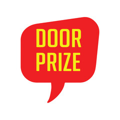 doorprize with transparent background red color. vector illustration eps file. 