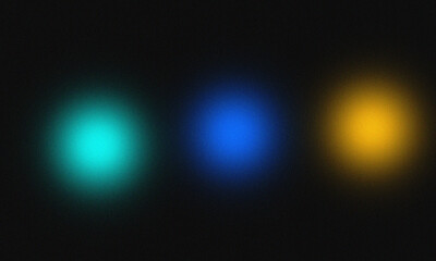Three glowing orbs of light