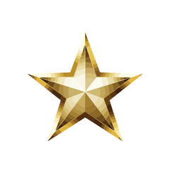 Obraz premium Vector art of golden star