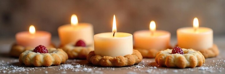 Handcrafted Sugar Cookie Candles Sweet-Scented Home Decor for Weddings & Gifts