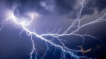 lightning in the sky