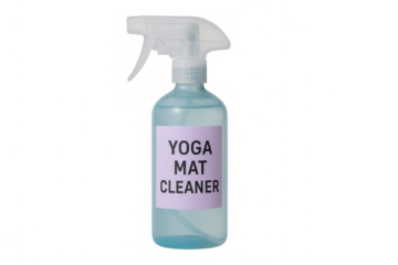 Yoga mat cleaner spray bottle for hygiene and wellness