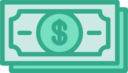 vector illustration of a dollar sign