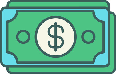 vector illustration of a dollar sign