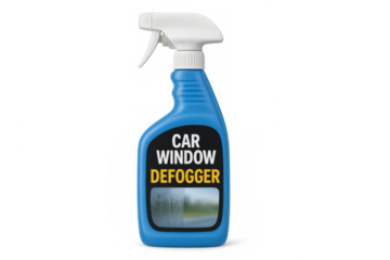 Car window defogger spray bottle preventing fogging transparent