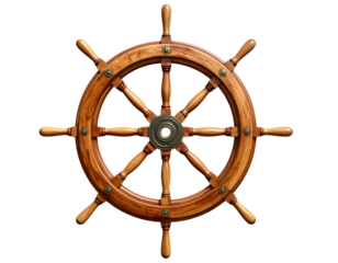 wooden steering wheel