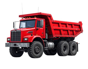 Obraz premium red truck isolated on white
