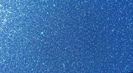 Sparkling Blue Glitter Texture Background for Festive Designs.