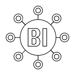 BI Analytics Network Concept