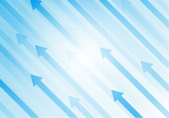 青色の矢印のビジネス背景素材