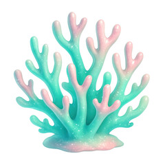 Cute Aqua Green Mermaid PNG