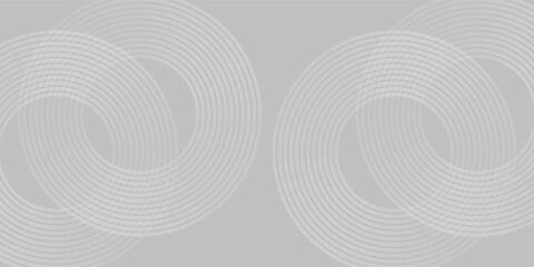 Fototapeta premium Abstract blue glowing geometric lines on dark blue background. Modern shiny blue circle lines pattern. Futuristic technology concept. Suit for cover, poster, banner, brochure, header, website. eps 10