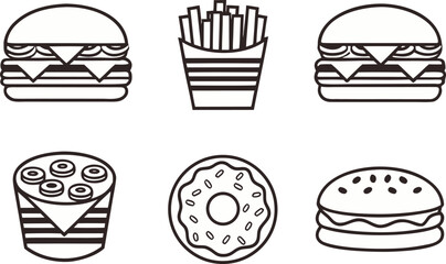 American Food and Diner Aesthetics Design. Retro Diner and Food Illustration. Classic American Eatery Aesthetic Art. Vintage Diner Interior and Cuisine Design. American Restaurant Retro Theme Artwork