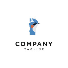 Letter I Crested Treeswift Logo Icon Vector