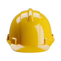 Yellow construction safety helmet. Perfect for engineering, industry, and safety concept design. High-quality PNG image. Isolated on white or transparent background. PNG format.