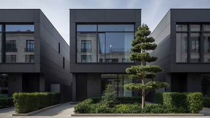 Fototapeta premium modern house with balcony