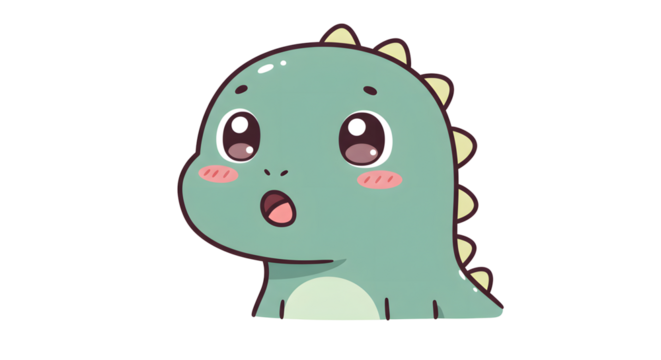 A funny cartoon baby monster hippo with a happy smile drawing, vector illustration for your wild animal character art