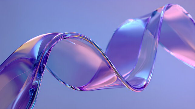 Crystal array of geometric block shapes render. Futuristic design digital tech Stock Illustration
3d glass holographic liquid transparent ribbon wave line render. Abstract fluid gradient tape. Fluid f