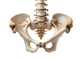 Humans bone on transparent background.