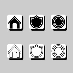 A set of icons for a computer program