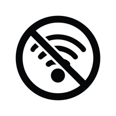 No WiFi Signal Icon - Wireless Connection