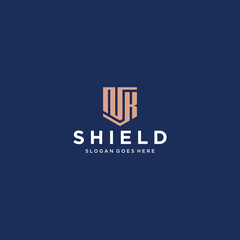 NK Shield Logo Design Inspiration