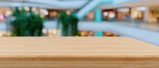 Modern Minimal Bamboo Table Surface with Eco Lighting Premium Authentic Retail Space for Conscious Consumerism Marketing and Social Media Campaigns