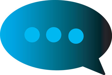 Chat icon blue