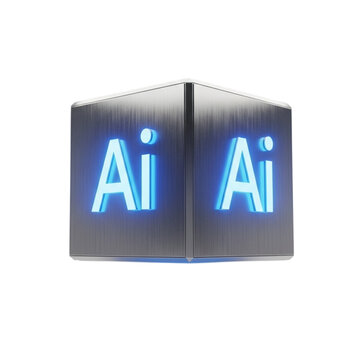 Adobe illustrator logo isolated on transparent background