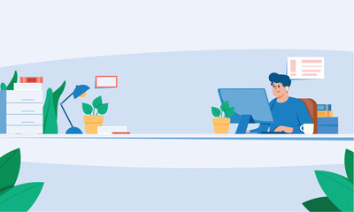 Modern Office Workspace with ...