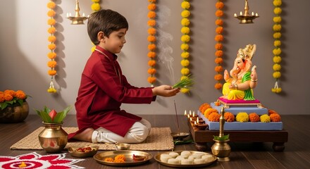 Young Indian Boy Traditional