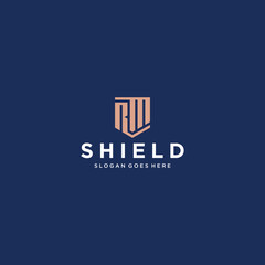 RM Shield Logo Design Inspiration