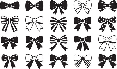 Bow silhouette, Bow baby svg, Bow svg, Bow tie svg, Bow tie silhouette, Hair bow silhouette, Ribbon bow silhouette, Ribbon svg, Hair bow svg, Decorative bow silhouette, Bow ribbon silhouette