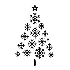 Weihnachtsbaum Schnee