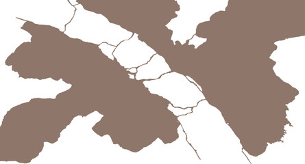 Minimal Abstract Topographic Map Vector Design
