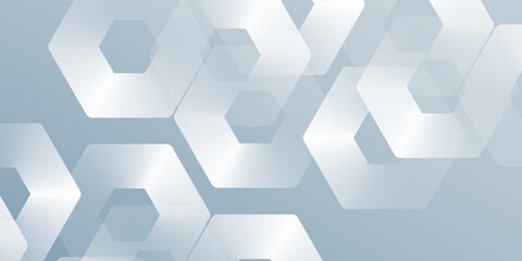 Modern hexagon lines on gray background. Geometric stripe line simple abstract modern