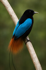 Vibrant Paradise Flycatcher