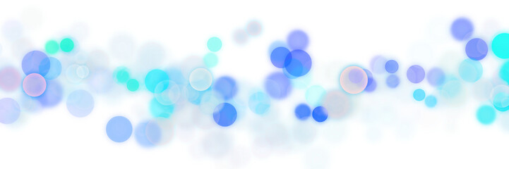 Abstract Blue Particles and Blur Glow