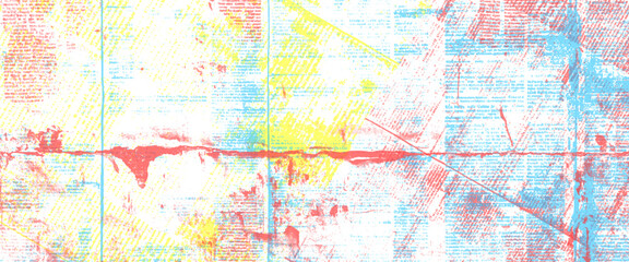 Vector Multicolor Brush old newspaper Background