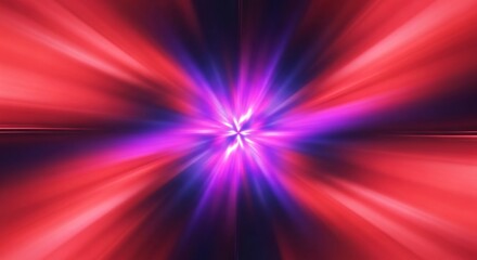 Vibrant red and purple light burst creates a dynamic and energetic abstract background for modern designs