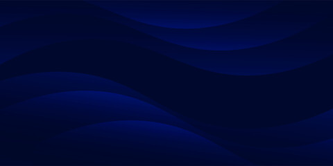 Fototapeta premium Experience the modern elegance of the abstract gradient wave background. Its dark blue waves create a captivating atmosphere for websites, social media
