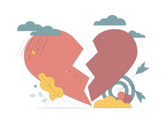 Unrequited love. A break up. Depression. Stress.eps